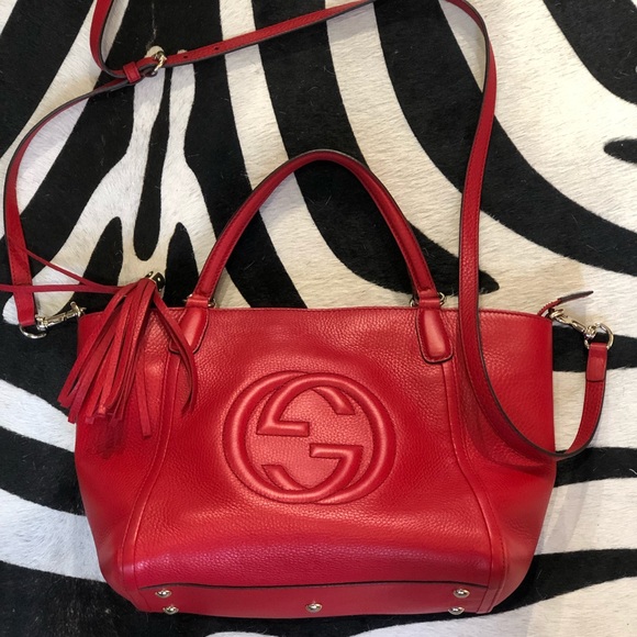 Gucci Handbags - Gucci Soho 2 Way Convertible Satchel Crossbody